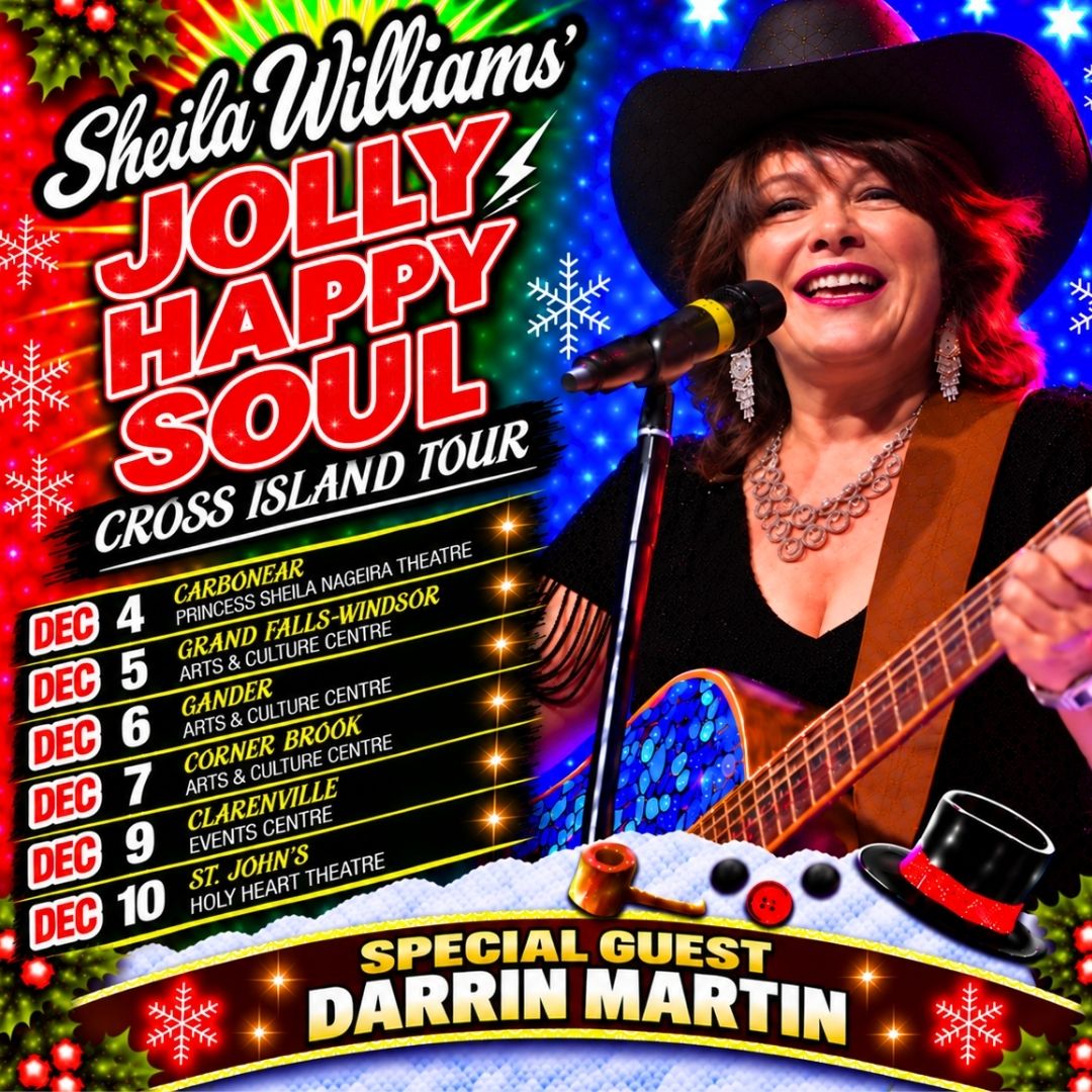 Sheila Williams Jolly Happy Soul Cross Island Tour, December 4–10, 2026, with special guest Darrin Martin